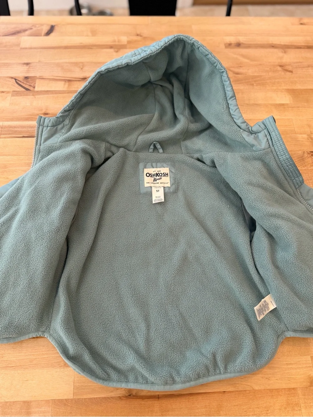 Osh Kosh B’gosh Girl’s Fleece Windbreaker Jacket Size 5T